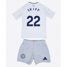 Leicester City Oliver Skipp #22 Tredjeställ Barn 2024-25 Korta ärmar (+ Korta byxor)